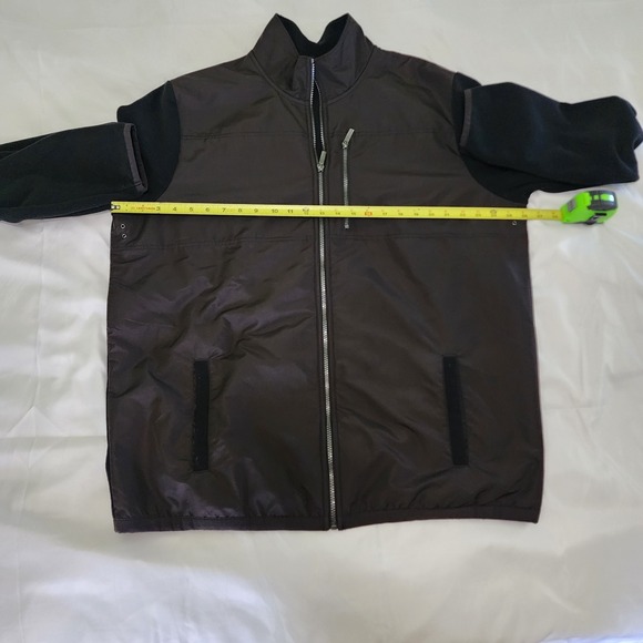 Calvin Klein Mens XLT Black Zipup Jacket. 2 Pockets And Chest Pocket Excell Cond - Picture 6 of 10